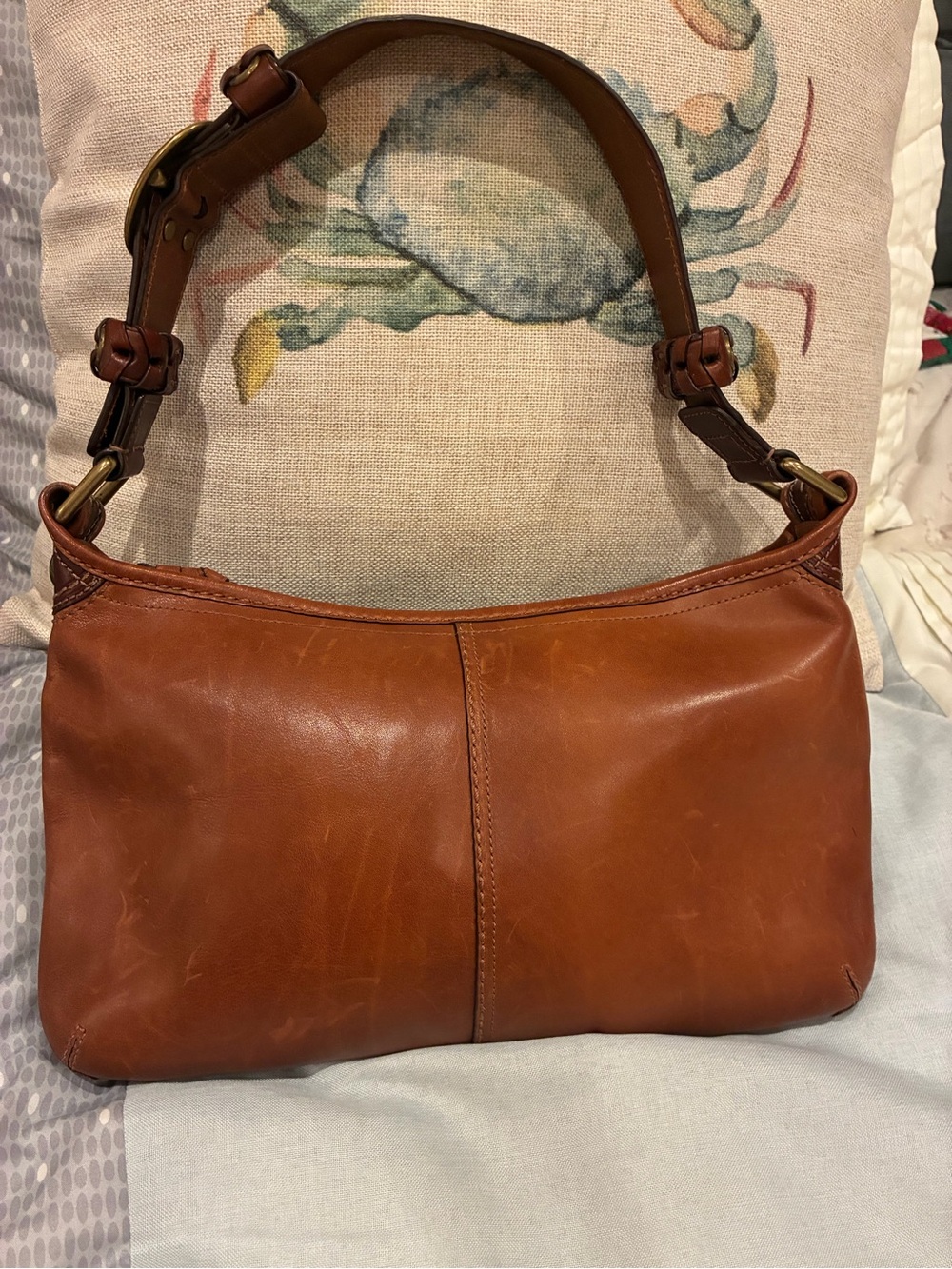 Coach Bleeker G0769-11416 Brown Glove Tanned Leather Shoulder Hobo Bag - Picture 3 of 8